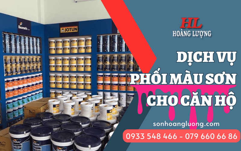 phối màu sơn căn hộ