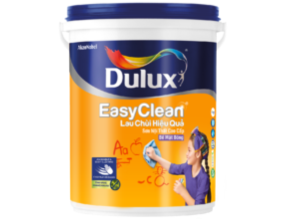 Dulux Easyclean Lau Chùi Hiệu Quả Bề Mặt Bóng