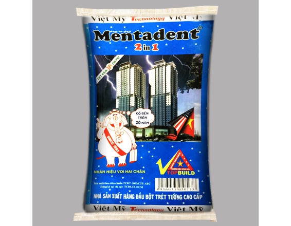 MENTADENT 2 in 1 Bột trét chống kiềm thay sơn lót  - 40KG