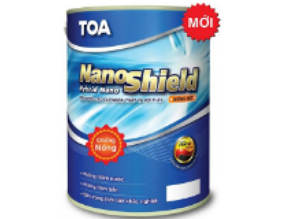 SƠN NGOẠI THẤT TOA NANOSHIELD BÓNG MỜ (MÀU TRẮNG) – 5 LÍT